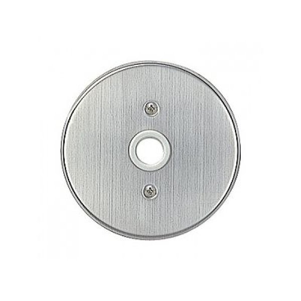 画像1: パナソニック WN7560 新金属 丸型大穴電話線プレート(取付枠付) (1)