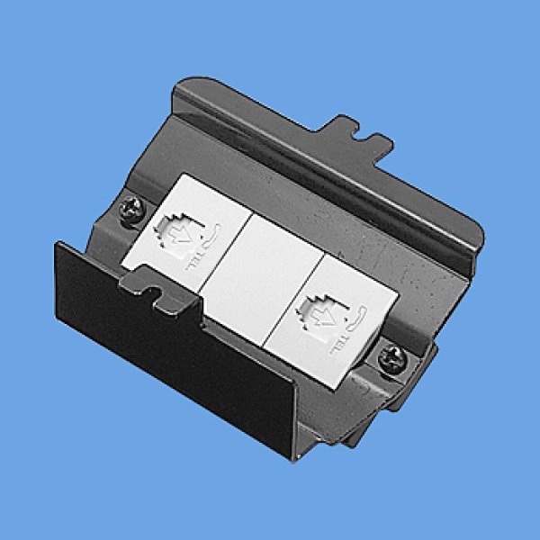 画像1: パナソニック DU7595 フロアコン用器具ブロック モジュラジャック2コ口 (1)