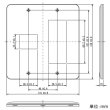 画像2: 神保 WJD-13 コンセントプレート 2連用 4(1+3)個口 (2)
