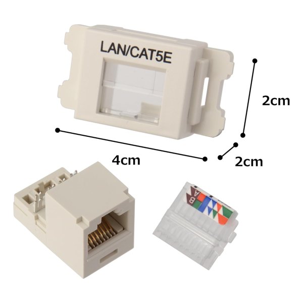 画像3: パンドウイット　JASSP58IWY　情報モジュラジャック CAT5E (3)