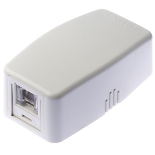 画像1: パンドウイット　JOQ1H500　1個口シャッター付きローゼット CAT5E (1)