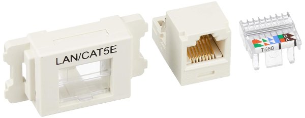 画像1: パンドウイット　JASSP58IWY　情報モジュラジャック CAT5E (1)