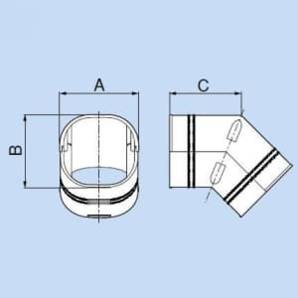 画像3: イナバ　SCF-66-I　配管化粧カバー　スリムコーナー立面45° (3)