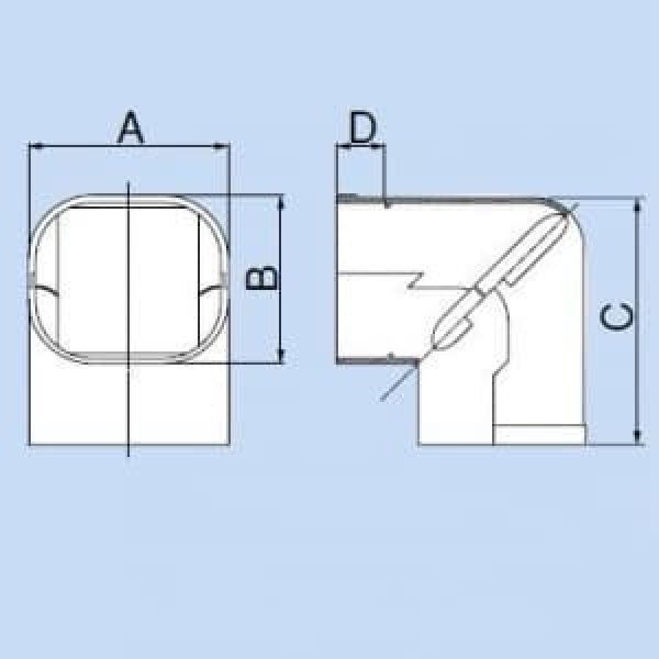 画像2: イナバ　SC-100-B　配管化粧カバー　スリムコーナー立面９０° (2)