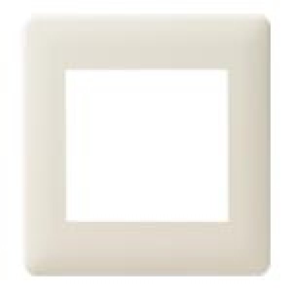 画像1: パナソニック WN8400W 2連接穴モダンプレート(ミルキーホワイト) (1)