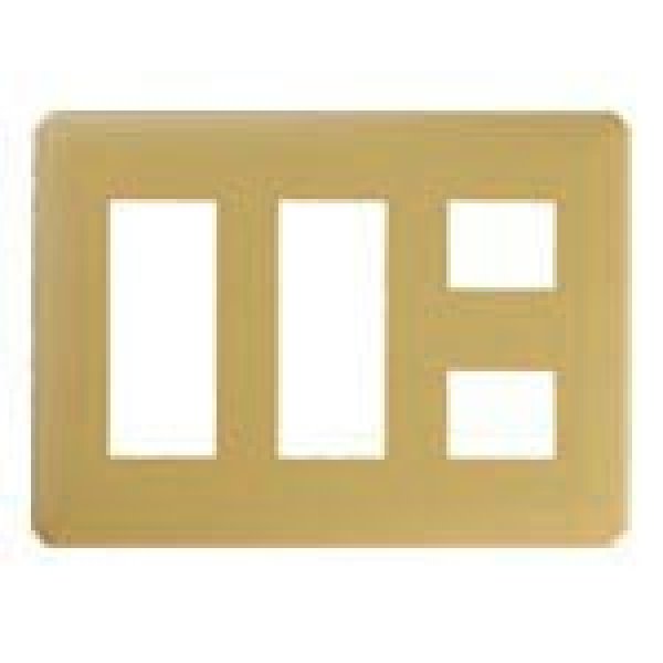 画像1: ナショナル WN6008Y フルカラープレート 8コ用 ダークベージュ (1)