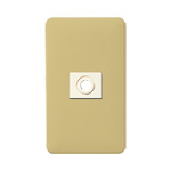 画像1: パナソニック　WN6081Y　モダン電話線プレート(取付枠付)(ダークベージュ) (1)