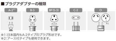 画像1: ヤザワ HP8　海外用電源変換プラグ O2タイプ