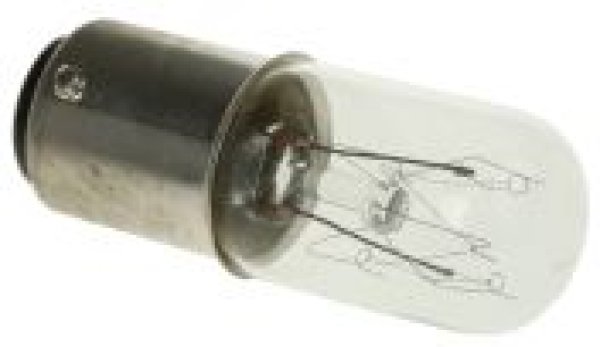画像1: ナツメ電球 T15 口金BA15D 120V 5W クリア (1)