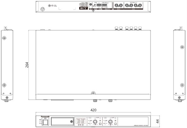 画像2: パナソニック WX-UR602 ワイヤレスマイク受信機 (2)