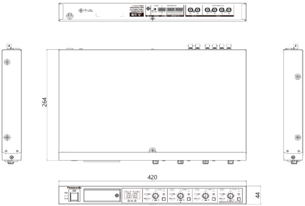 画像2: パナソニック WX-UR604 ワイヤレスマイク受信機 (2)