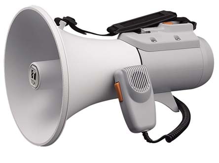 TOA ER-2115W メガホン ホイッスル音付 ショルダーメガホン 15W