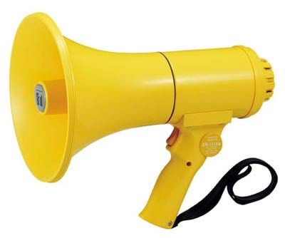 TOA ER-1115W メガホン 防滴メガホン 15W ホイッスル音付