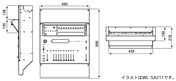 Panasonic 音声調整卓3系統（10局×3系統） WL-SA233 オーディオ | sanignacio.gob.mx